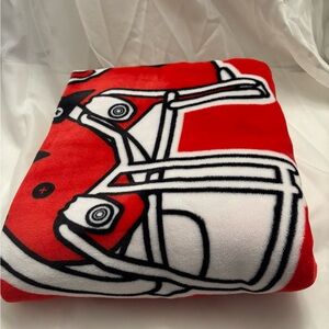 Red Kansas City Chiefs NFL Pegasus 50x60 Vintage Arch Ultra Soft Blanket